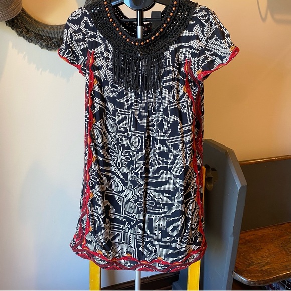 Stylish Black and Red Dress - Picture 1 of 5